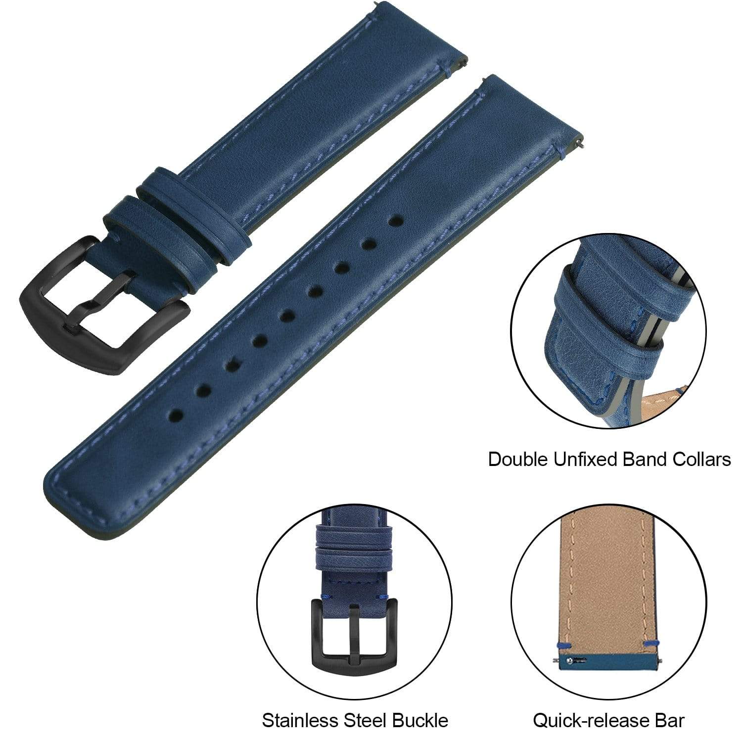 Light Blue watch band 18mm