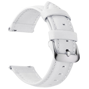White Leather | Sliver Buckle Fullmosa 18mm